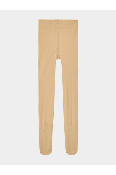 Styli Girls Khaki Plain Stockings