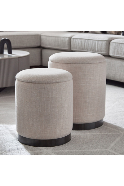 Generic طقم من قطعتين من أرائك التخزين القماشية من تريبيكا