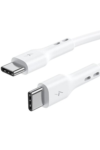 Lamtech Lamtech Data and Charging Cable, Type-C to Type-C, Fast charge, 100 W, 1 m, White