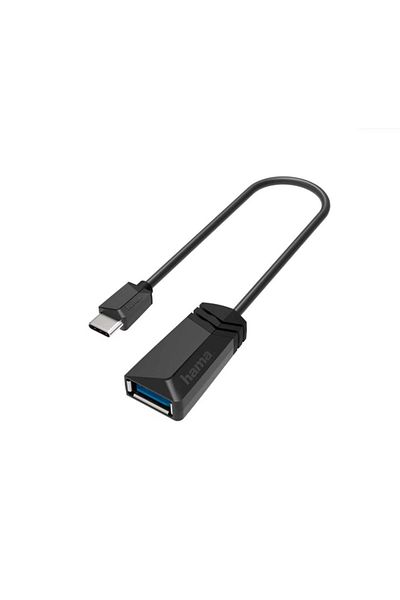 Hama Adaptor 200312, USB-A - USB Type-C (Black)