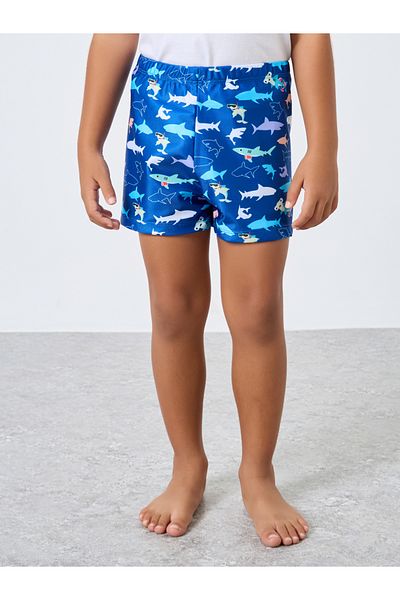 Styli Boys Graphic Swim Shorts and Cap Set