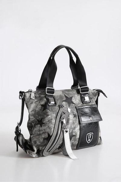Aemido Amil Gray Skin Shoulder Bag