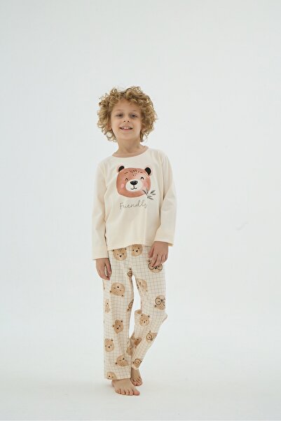 ZEYZEY 8901 طقم بيجامة مطبوعة للأطفال للجنسين