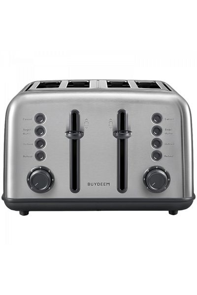 BUYDEEM Toaster DT640E-SS/EU, 1800 W, 4 slices, 7 browning levels, 5 functions (Stainless Steel)