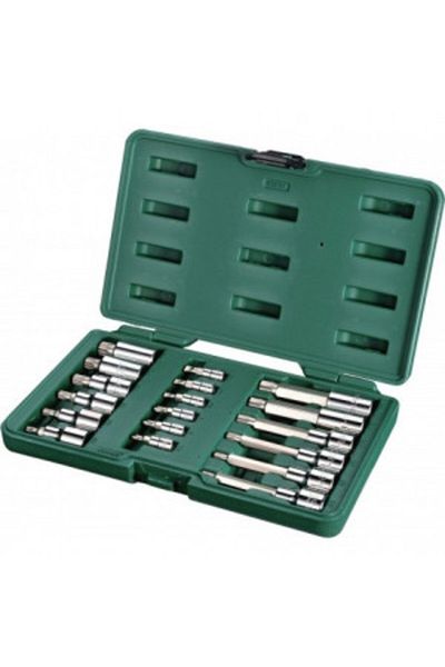 SATA - Socket set with 1/4" and 1/2" torx profile, 18 pieces [SA09051]