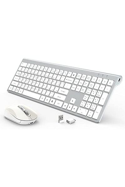 Generic CREATMOR wireless keyboard and mouse, Rechargeable keyboard and mouse, Full Size Wireless keyboard w
