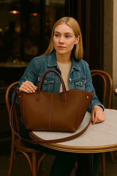 Handley Women's Stylish Shoulder and Hand Bag - Multi-Luxury Leather Look Tote Bag