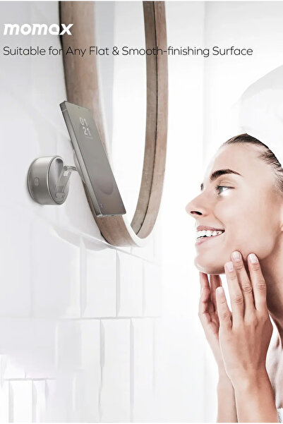 Momax 1-Snap Go 360° Auto-Suction Foldable Magnetic Phone Stand - Black