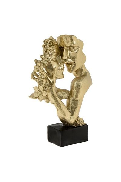 divendi-ro Decoration with pattern - lovers, made of metal and polystyrene, 19x9x30cm, gold