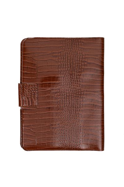 deridense M2 13-14 Inch Macbook Pro-air Vegan Leather Organizer Briefcase Tablet Case