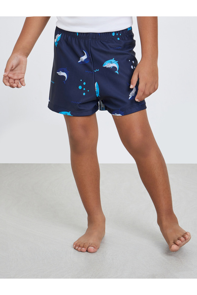 Styli Boys Graphic Swim Shorts and Cap Set