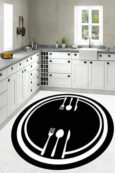 Viyana Home Dijital Baskılı Baskılı Kaymaz Taban Yıkanabilir Sade Desenli Yuv...