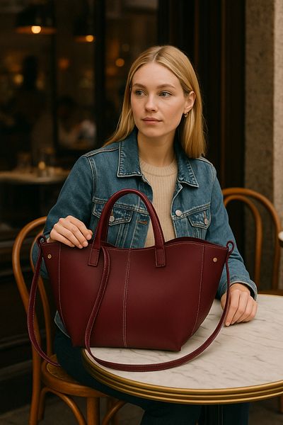 Handley Women's Stylish Shoulder and Hand Bag - Multi-Luxury Leather Look Tote Bag