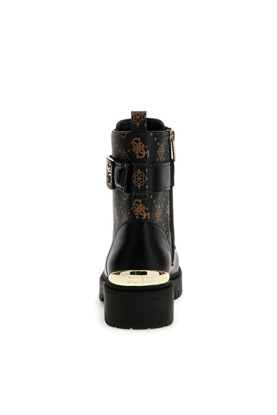 Guess Kadın Oranda2 Monogram Desenli Toka Detaylı Bot - Siyah
