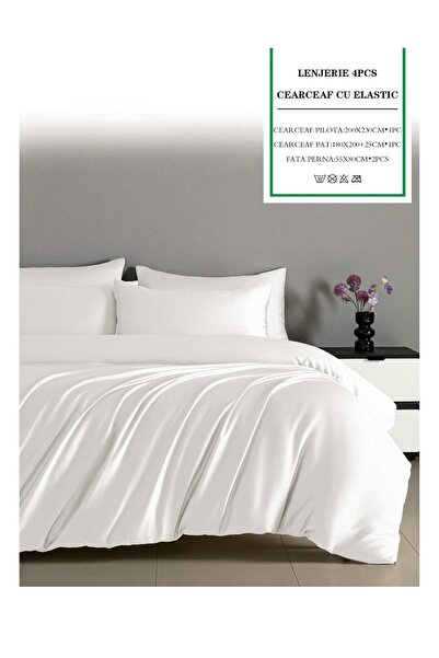 CHIRASO CHIRASO Bedding Set, Shiny SATIN, ELASTIC Sheet 180x200cm, Duvet Cover 200x230cm, 2 Pillowcases