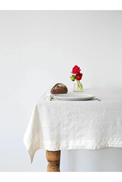 KÜTÜKhouse مفرش طاولة أبيض 150x180 سم