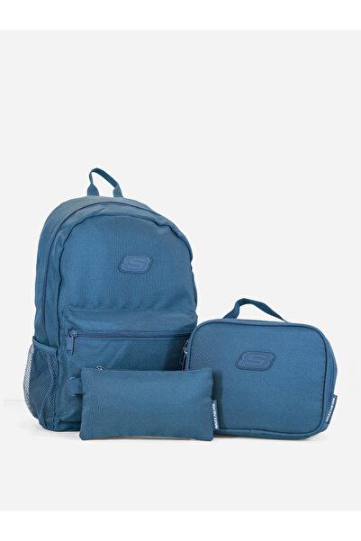 SKECHERS Pack of 3 - Solid Backpack with Pouch and Lunch Bag