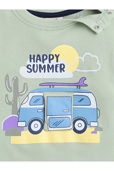 Victor and Jane By Styli Boys Happy Summer Graphic T-Shirt and Shorts Set