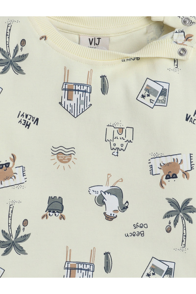 Victor and Jane By Styli Boys All Over Print T-Shirt and Shorts Set