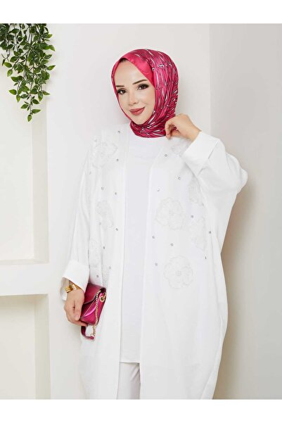 SHİROSA Σετ κιμονό με λουλούδια και χάντρες