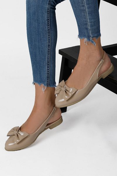 RENKLİBUTİK Women's Ballerina Bow Detailed Sandals Stylish Summer Shoes