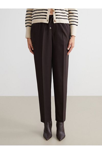 LC Waikiki Create Your Style from Uzg Store |   Elastic Waist Carrot Cut Women's Trousers