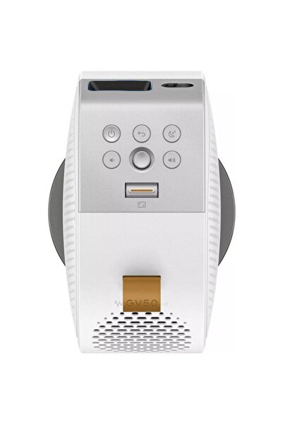 BENQ Videoproiector GV50, 1080P, 500 lm, Wi-Fi, Bluetooth, Difuzor 4 W, Android 11 (Alb)