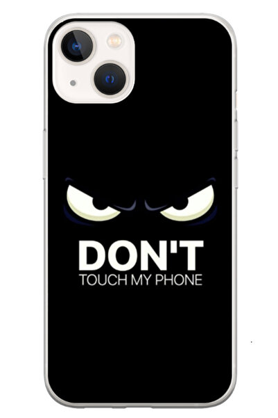 Atlas Husa personalizata pentru Apple iPhone 13 Mini, model Don't touch my phone #1, S1D1M0035