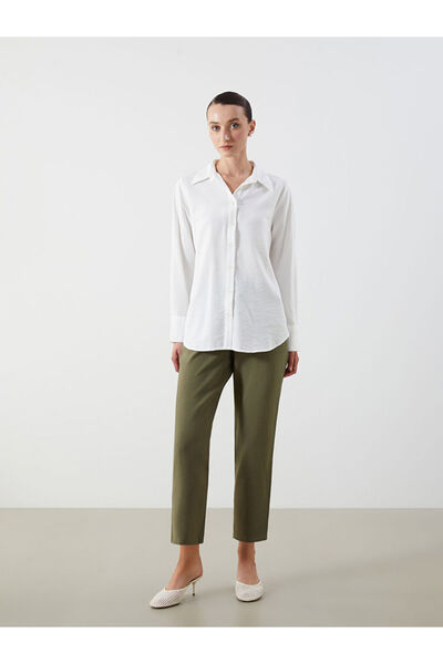 LC Waikiki New Season Elastic Waist Carrot Cut Women's Trousers - S5G158Z8