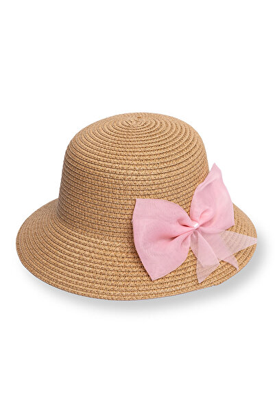 ebebek Hello Baby HelloBaby Kız Bebek Kurdeleli Hasır Bucket Şapka