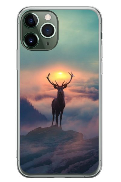 Atlas Husa personalizata pentru Apple iPhone 11 Pro Max, model Antlers, S1D1M...