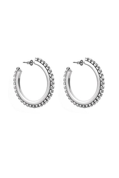 Lee Cooper Lc.E.01414.330 Stoned Design Metallic Women's Earrings