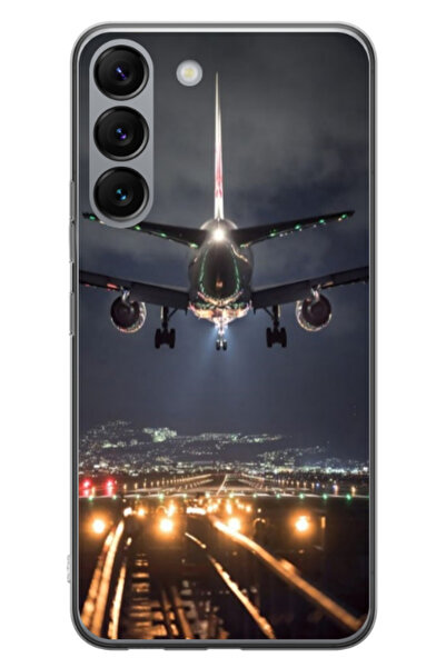 Atlas Husa personalizata pentru Samsung Galaxy S23 Plus, model Airplane Landi...