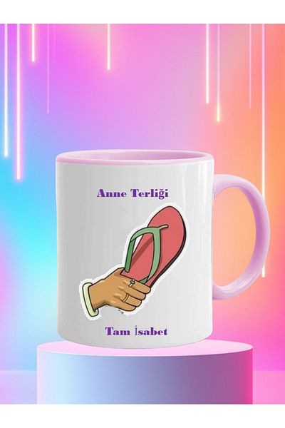LADİJİTAL BASKI ÇÖZÜMLERİ Mother Slippers Pink Mug
