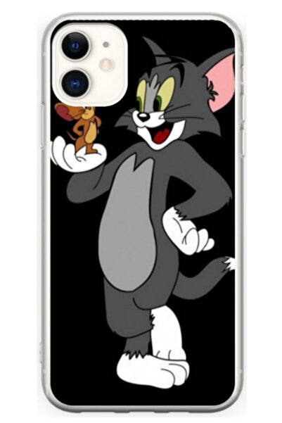 Atlas Husa personalizata pentru Apple iPhone 11, model Tom and Jerry #2, S1D1...