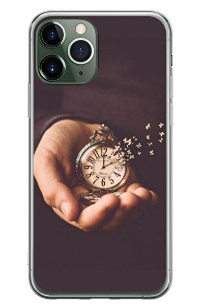 Atlas Husa personalizata pentru Apple iPhone 12 Pro Max, model Time Flies #1,...