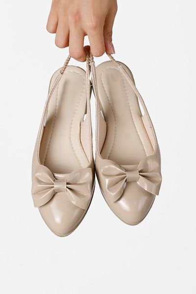 RENKLİBUTİK Women's Ballerina Bow Detailed Sandals Stylish Summer Shoes