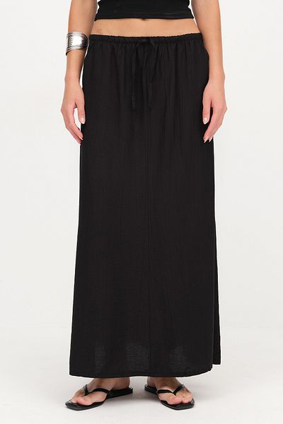 Addax Elastic Waist Long Skirt E10511