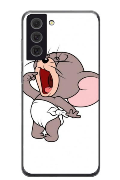 Atlas Husa personalizata pentru Samsung Galaxy S21 FE, model Tom and Jerry #3...