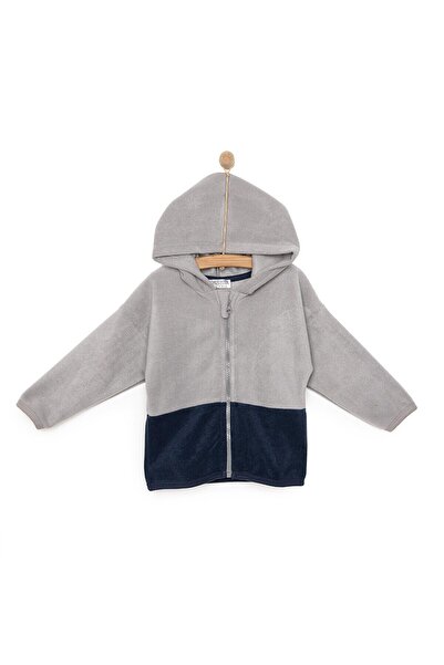 ebebek Hello Baby HelloBaby Basic Erkek Fermuarlı Kapüşonlu Polar Hırka Erkek...