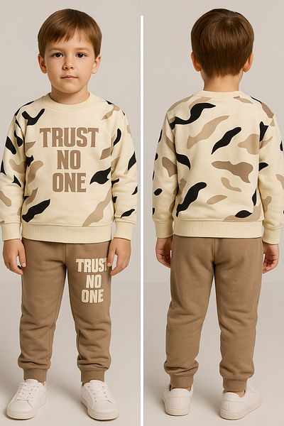KGN GİYİM Team Boy's Bottom Top Tracksuit Set