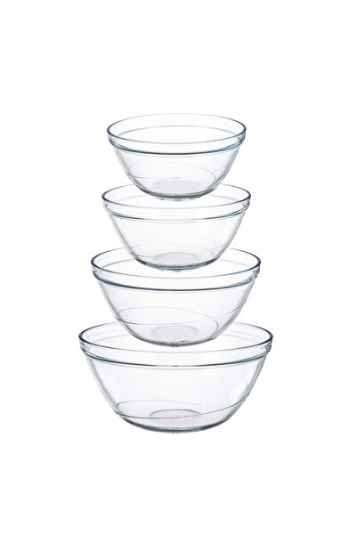 mijotex طقم وعاء خلط زجاجية مكونه من ٤ قطع من ماركة "ميوجتكس" (Mijotex).