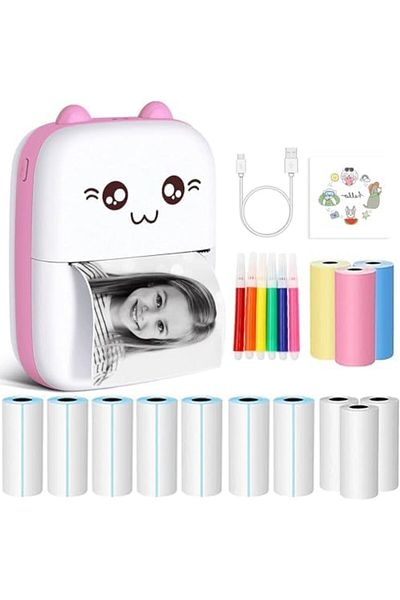 SKY TOUCH SKY-TOUCH Mini Thermal Printer, Bluetooth Label Maker, Portable Sticker Printer