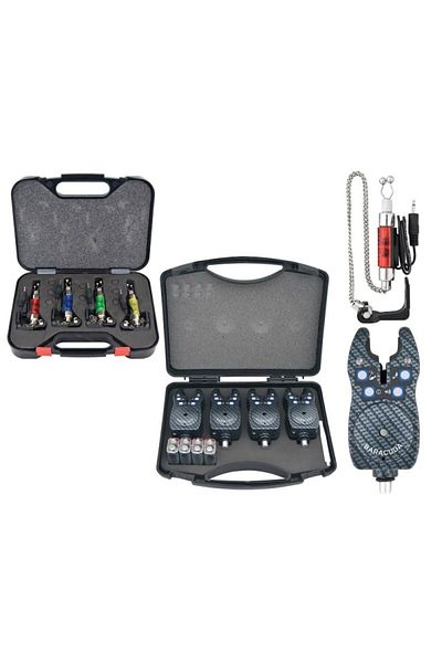 Baracuda Set 4 Alarms and 4 Swingers with Lighting TLI010 with Transport Case