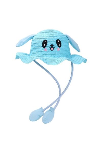 OEM Summer Hat, Bunny, with Movable Ears, Light Blue