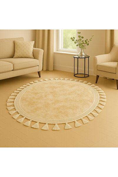 Sarar Tüylü Premium Post Halı | Oval Yumuşak Peluş Kaymaz Taban Makinede Yıkanabilir Post Kürk Halı