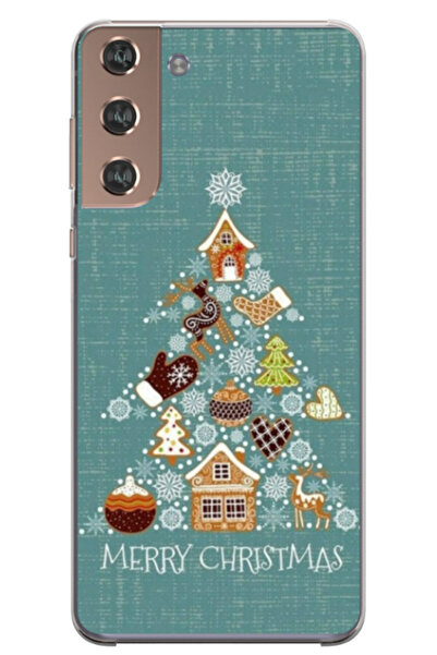 Atlas Персонализиран калъф за Samsung Galaxy S22 Plus, модел „Весела Коледа“ ...