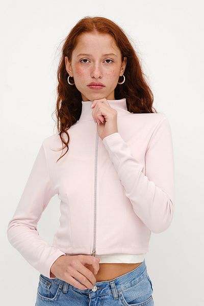 Addax Cardigan modal cu fermoar dublu H12053