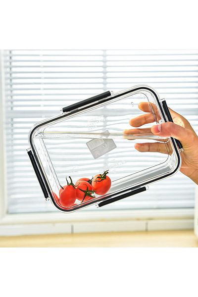 Generic 3 PCS Acrylic Food Storage Containers with Lids Airtight Locking, Ideal for Storing Food Container
