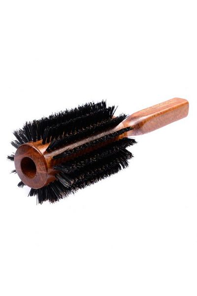 Keller Round Brush for Styling with Wild Boar Bristles, 70mm Diameter
